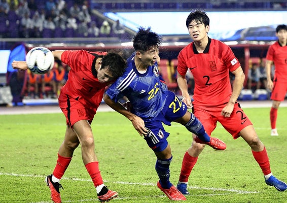 ２０２３年のアジア大会、サッカー男子決勝。日本は韓国に敗れた