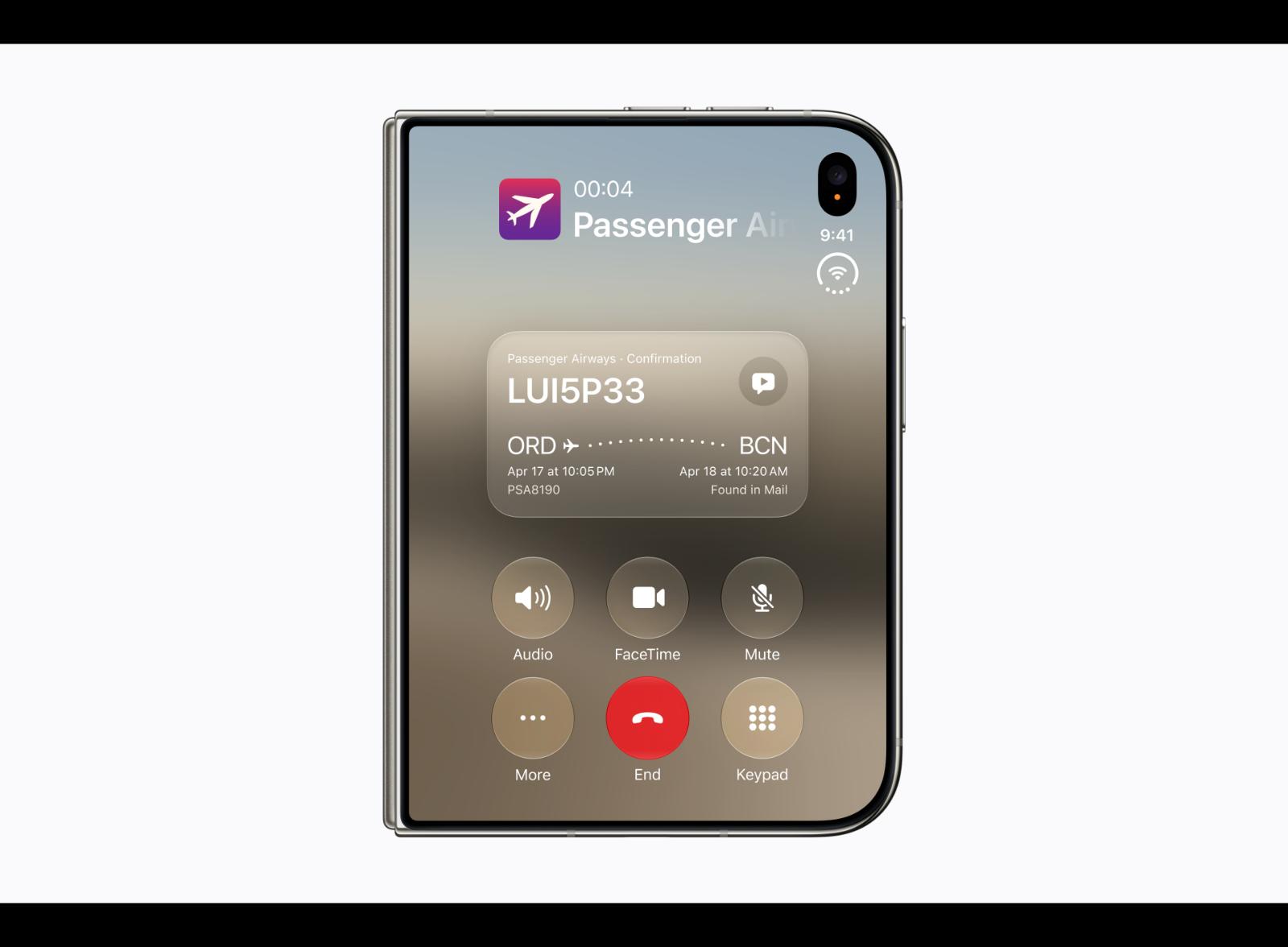 初の折りたたみ「iPhone Duo」開くと7.6インチに、2画面でマルチタスク＆便利なカメラ機能も｜写真5
