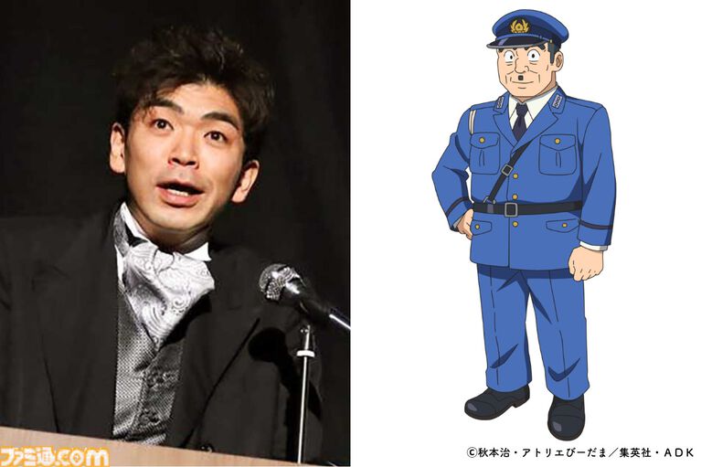 新アニメ『こち亀』新たな声優が発表。両さん（落合福嗣）、中川圭一（蒼井翔太）、秋本麗子（M・A・O）、大原部長（坂本頼光）。2027年にフジテレビで放送