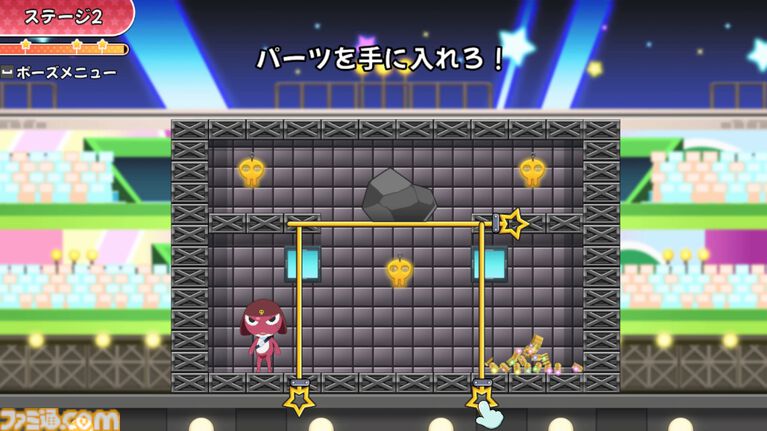 『ケロロ軍曹☆ハチャメチャTVショー』はどこかで見た“あのゲーム”を思う存分楽しめるミニゲーム集。サクッと遊べる5種類のゲームが400ステージ収録されてついつい遊んじゃう楽しさ