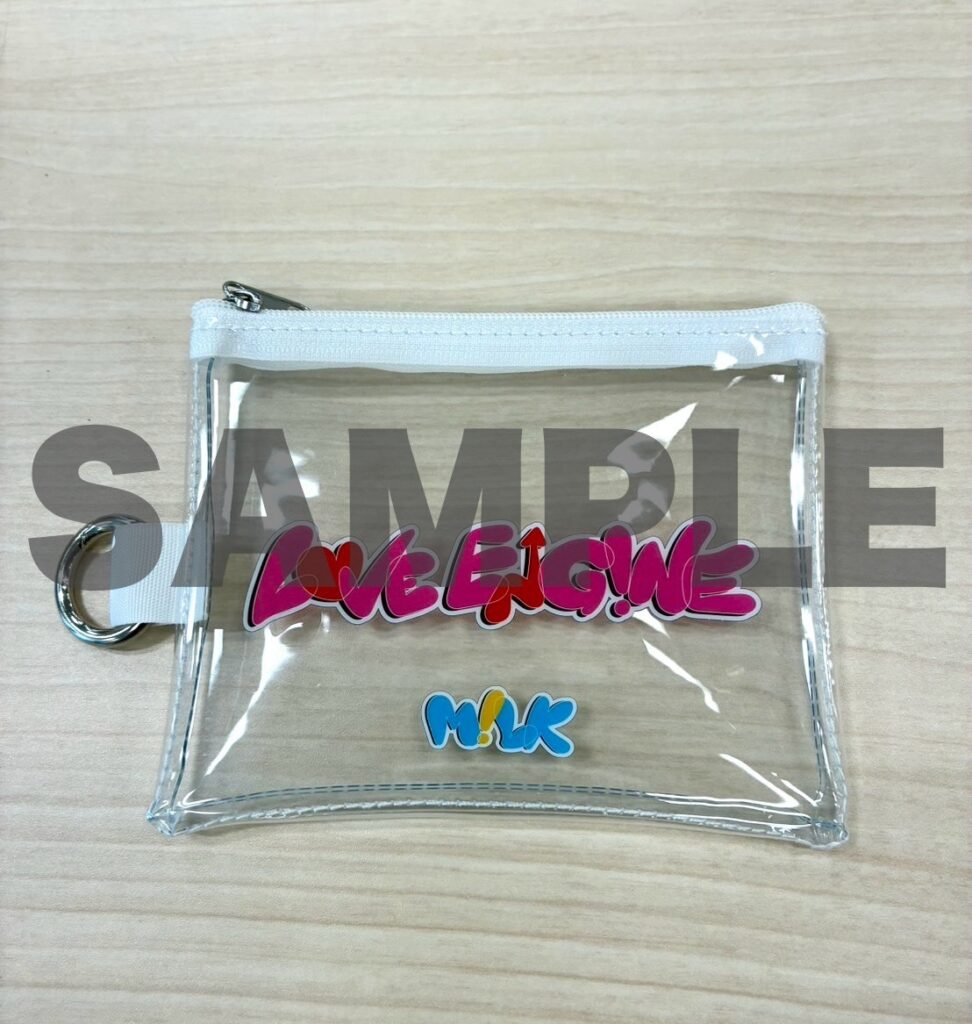 【VICTOR ONLINE STORE】「LOVE ENG!NE」クリアポーチ/特製ステッカーが当たるラッキードロー開催決定！ | M!LKオフィシャルサイト
