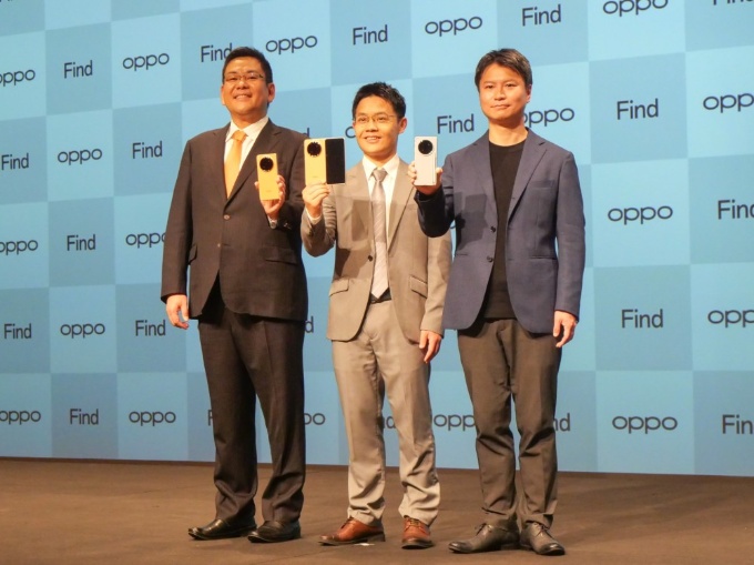 オッポは2026年4月14日、折り畳みスマホ「OPPO Find N6」を発売すると発表した。写真は同日に実施されたOPPO Find N6発表会にて撮影