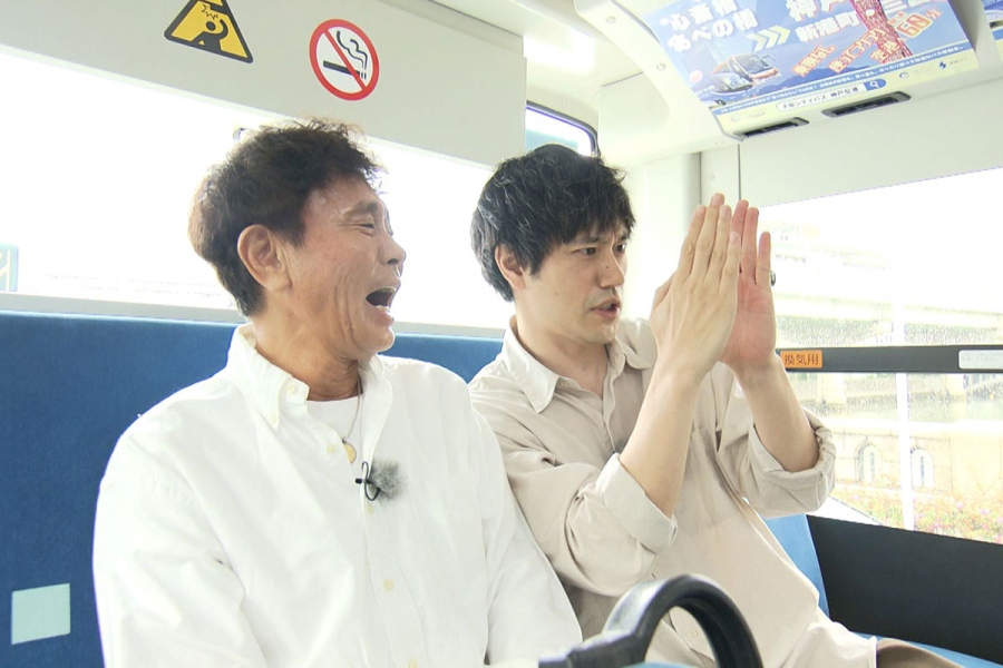『ごぶごぶ』9月26日放送回の様子（左から浜田雅功、松山ケンイチ）(C)MBS