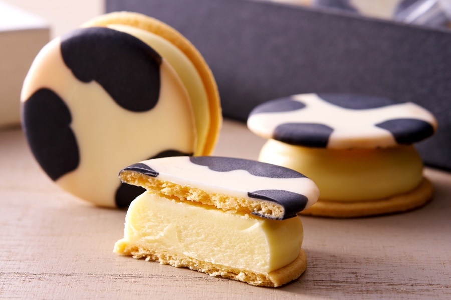 『秋の北海道物産大会』に登場する「morimoto」のモォモォバターサンドfromage milk （3個入り・1561円、各日限定30個）
