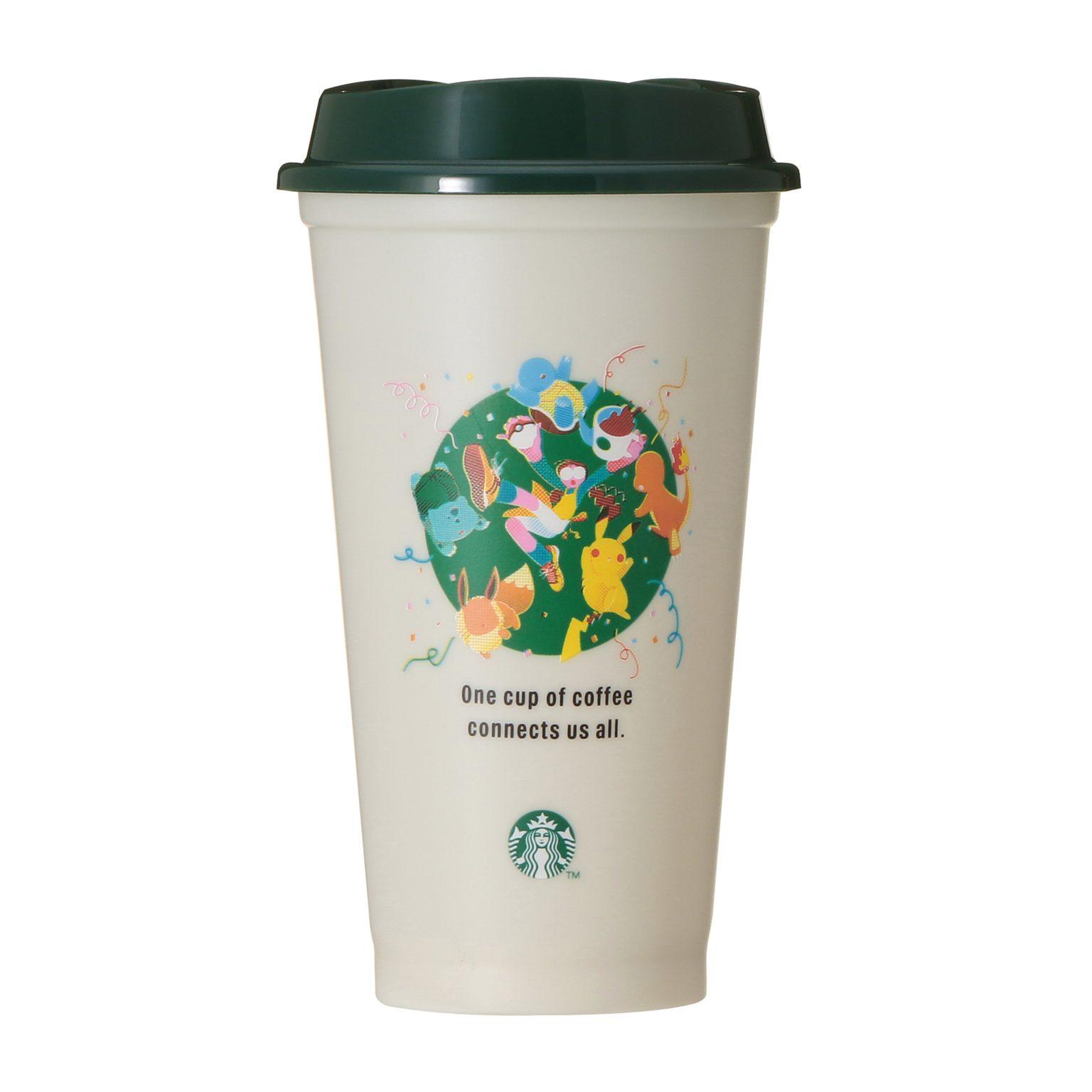 スターバックス「ポケモン」コラボグッズ、ピカチュウ＆初代御三家とイーブイ描いたカップやタンブラー