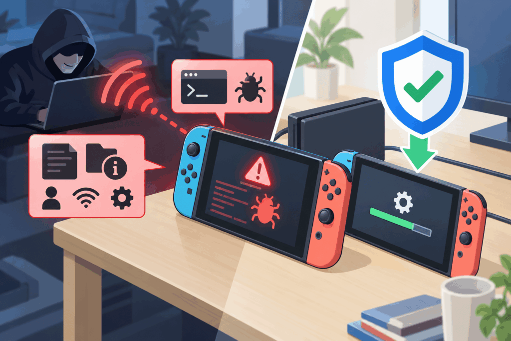 Nintendo Switchに危険度の高い 脆弱性 CVE-2026-82079　近接リモート攻撃で任意コード実行・本体情報取得の可能性、23.0.0で修正