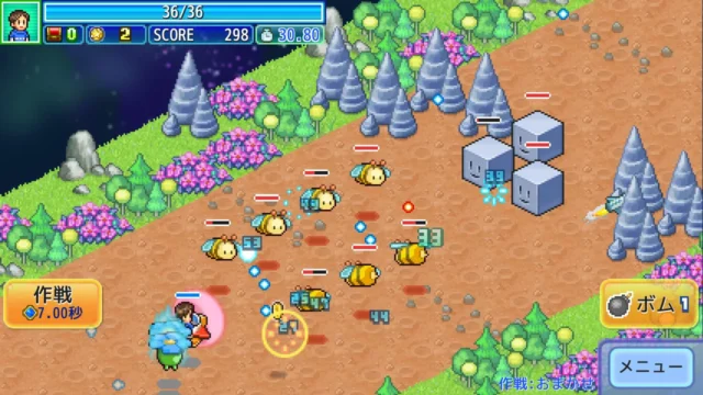 探検パイロット惑星のゲームプレイ画面
