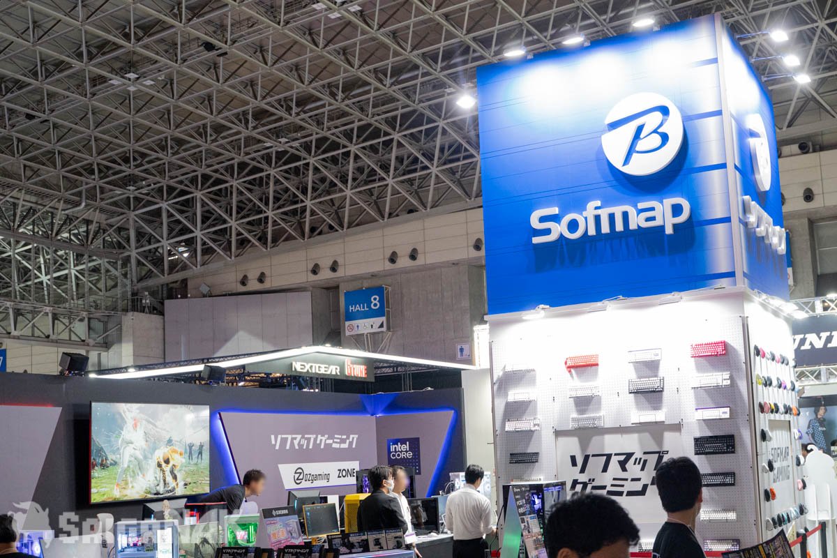 一般展示エリアとして初の単独出展する「ソフマップ」ブース