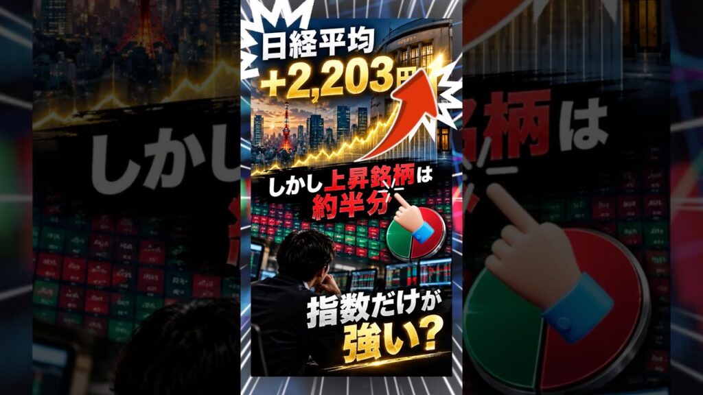 【日経＋2203円】3銘柄だけで＋1300円！6万9000円目前の「半導体相場」