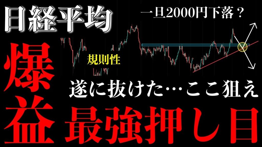 ⚠️日経平均“最強押し目”きた。遂に抜けた…この波だけは逃すな【Nikkei225分析】 ⚠️日経平均“最強押し目”きた。遂に抜けた…この波だけは逃すな【Nikkei225分析】