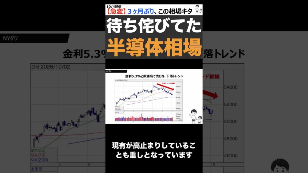 【最新】日経平均7万円キタ。半導体株に主役交代。乗り遅れるなこのビッグウェーブ #shorts ver1