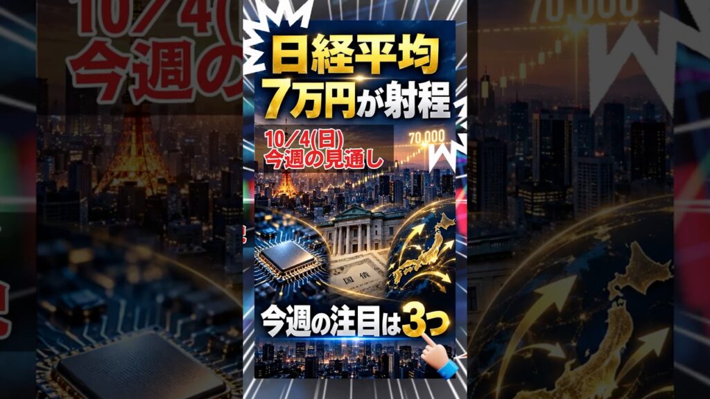 【7万円突破なるか】半導体復活＋利上げ観測後退！今週「3つの焦点」