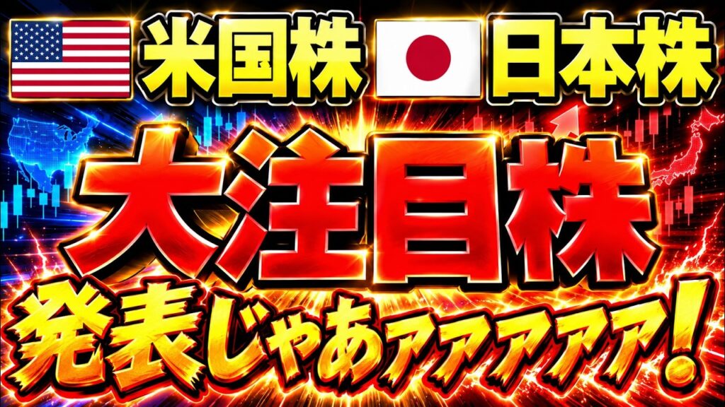 【大本命】今、一番注目すべき米国株・日本株を公開！次に狙うのはこの銘柄だ！