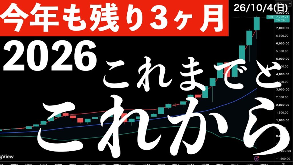【今年もあと3ヶ月】2026年のこれまでとこれから！3ヶ月間のリスク要因とは？　#米国株 #日経平均 #sp500 #soxl #nvda