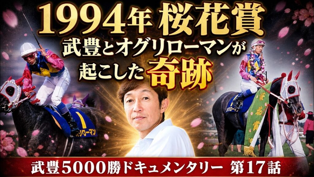 1994年 桜花賞 武豊とオグリローマンが起こした奇跡|武豊5000勝ドキュメンタリー 第17話 1994年 桜花賞 武豊とオグリローマンが起こした奇跡|武豊5000勝ドキュメンタリー 第17話