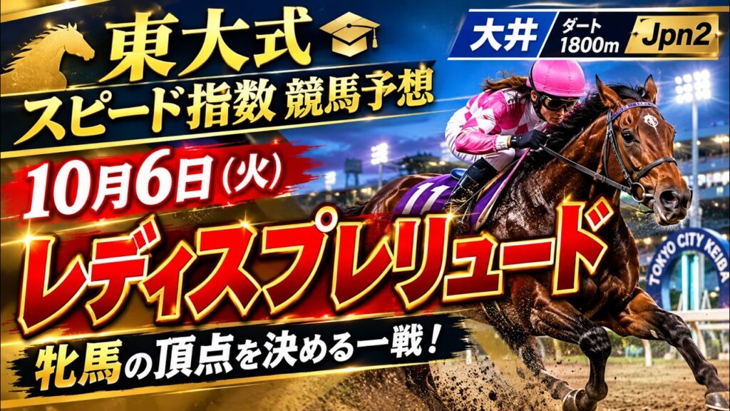 【レディスプレリュード2026】東大式スピード指数による競馬予想 【レディスプレリュード2026】東大式スピード指数による競馬予想