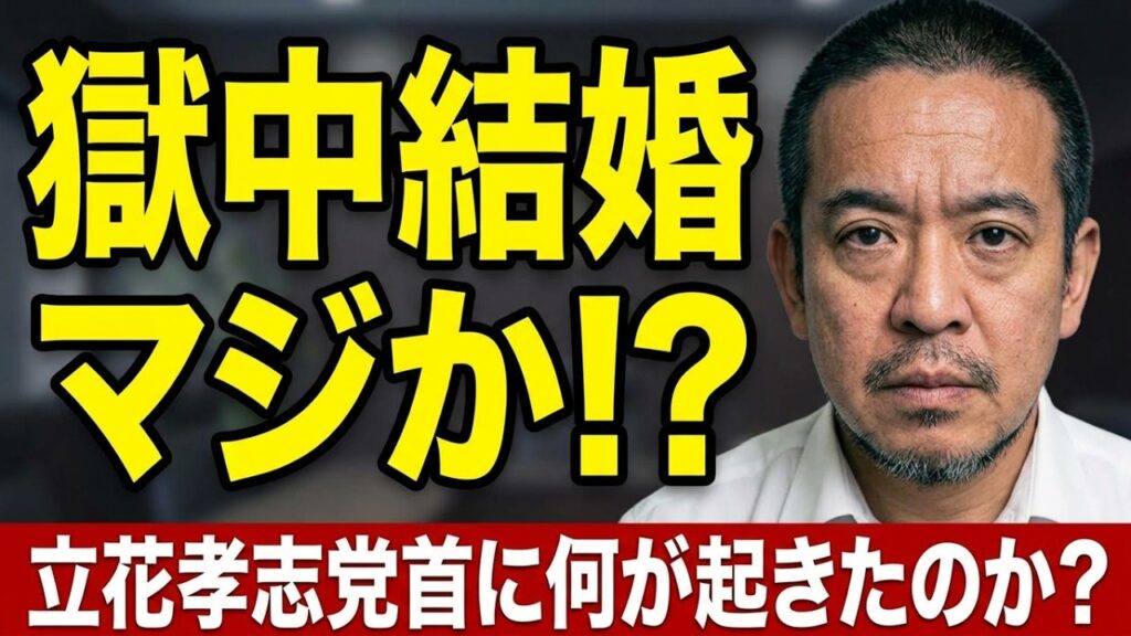 祝！立花孝志党首、獄中結婚！