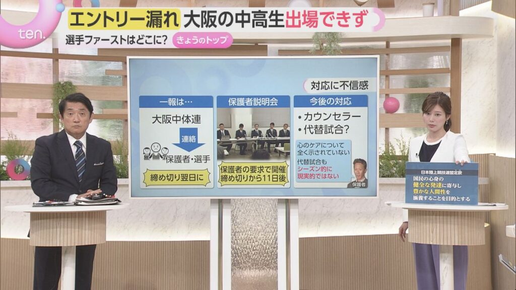 【解説】大人のミスで全国大会に出場できない…救済措置なしの判断に賛否 涙する選手たち「今しかない」舞台への思い 選手ファーストはどこに?(2026年10月6日掲載)|YTV NEWS NNN 共有