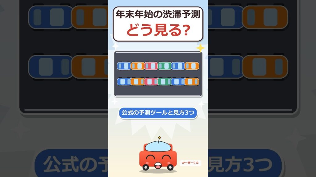 年末年始の高速、渋滞予測はどう見る?公式ツールと見方3つ #shorts 年末年始の高速、渋滞予測はどう見る?公式ツールと見方3つ #shorts