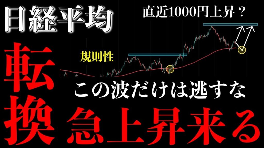 ⚠️日経平均“急上昇来る”。遂に転換…この波だけは逃すな【Nikkei225分析】