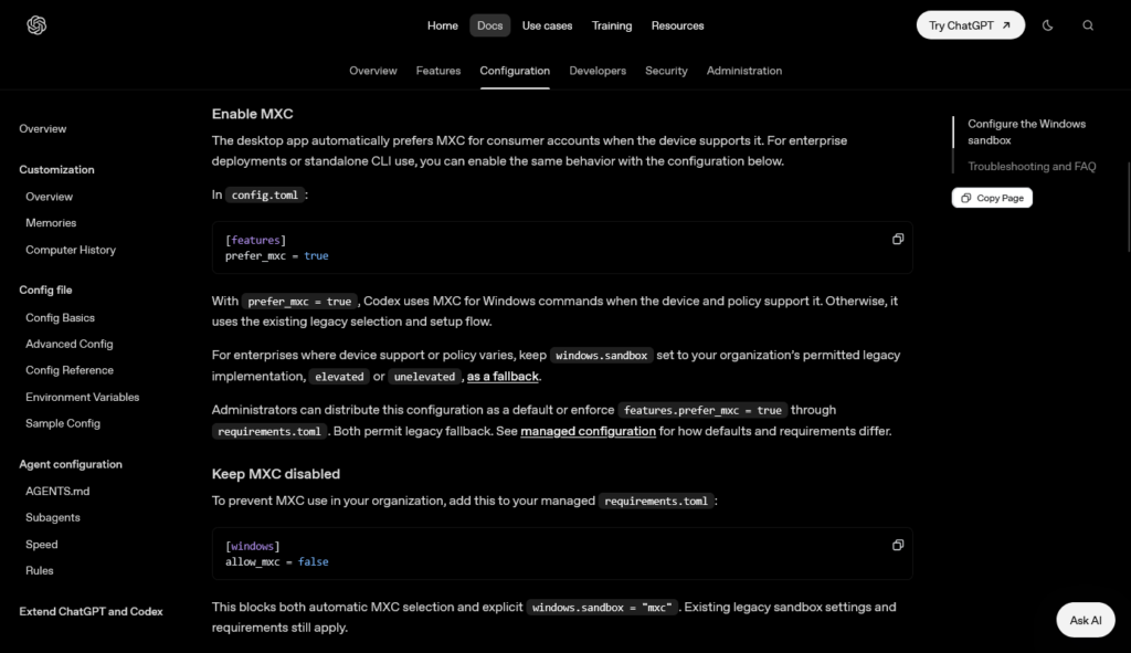 Windows版CodexがMXCに対応、セットアップを高速化 ——ChatGPTの全プランでオートレビューを無料化、Pro向けにメッセージ予測機能をベータ提供 | gihyo.jp Windows版CodexがMXCに対応、セットアップを高速化 ——ChatGPTの全プランでオートレビューを無料化、Pro向けにメッセージ予測機能をベータ提供 | gihyo.jp