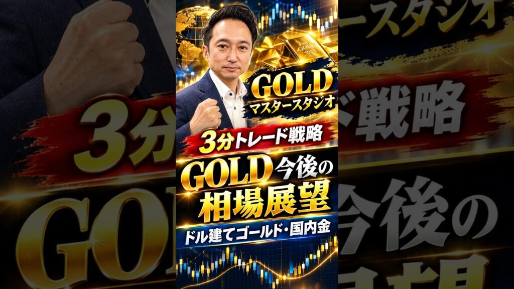 【金価格3分解説】ドル建てゴールド・JPX金ミニの下落はどこまでか？下値支持線、そして上値抵抗線を解説！ #投資 #相場見通し