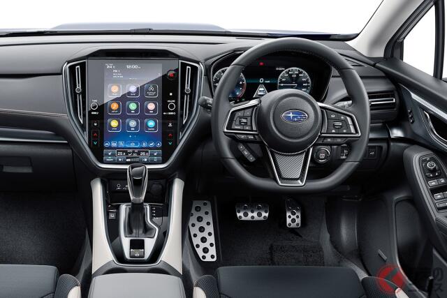 スバル新型「ステーションワゴン型SUV」に注目！ 「水平対向ターボ×AWD」に進化した走行モード搭載！ 上質内装の「レヴォーグ レイバック」何が変わった？