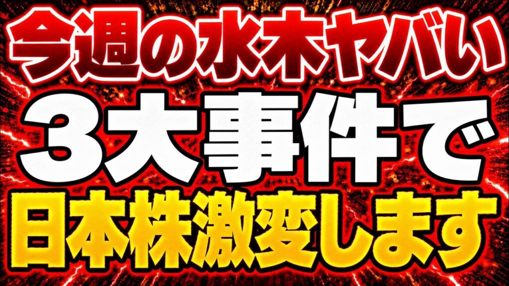 今週の水木「ASMLとTSMC決算」「米CPI」日本株が激変⁈