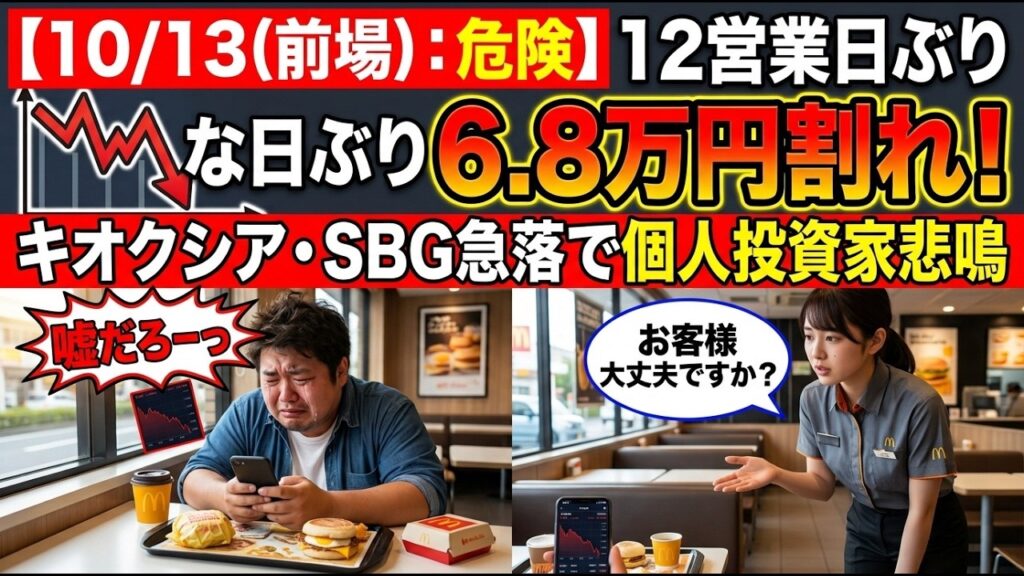 日経平均68,000円割れと市場戦略