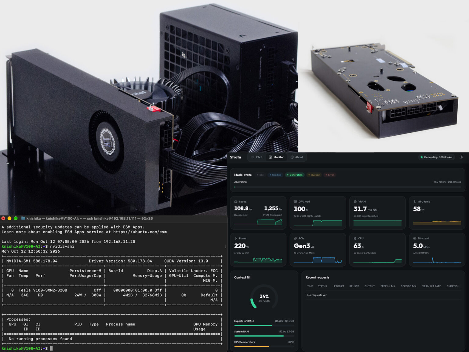 【西川和久の不定期コラム】9年前の「Tesla V100」がアツい。Qwen3.8-Flash-Nextが約80tok/s出る！ - PC Watch