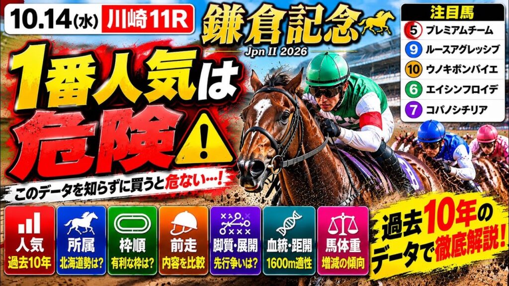 鎌倉記念2026最終結論｜本命馬は？過去10年のデータで徹底分析【川崎競馬】