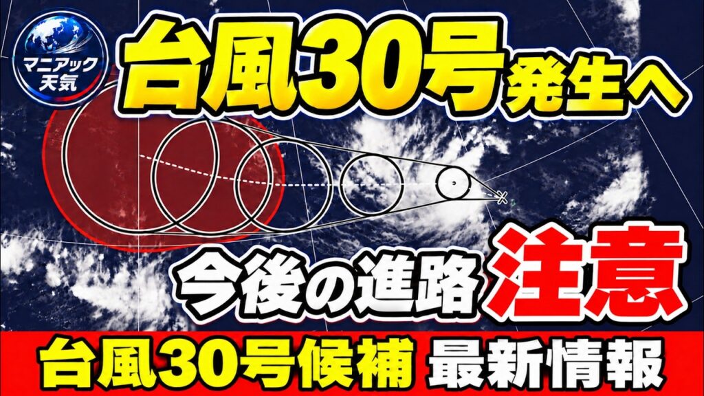 【北上は？】台風30号発生へ　強い勢力まで発達か　各国モデルを徹底比較｜台風情報 #台風30号