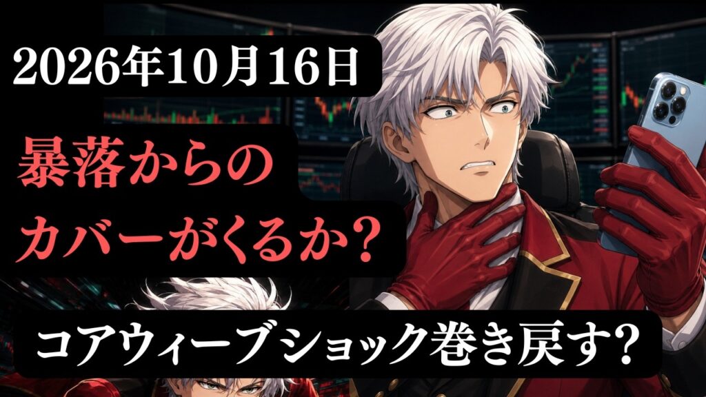 10月16日　日経平均株価ライブ｜！一時的なショートカバーか？週末相場！レーザーテックどうなる！？キオクシアどうなる！？