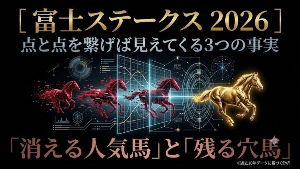 【富士ステークス 2026】過去10年が示す3つの事実。「消える人気馬」と「残る穴馬」