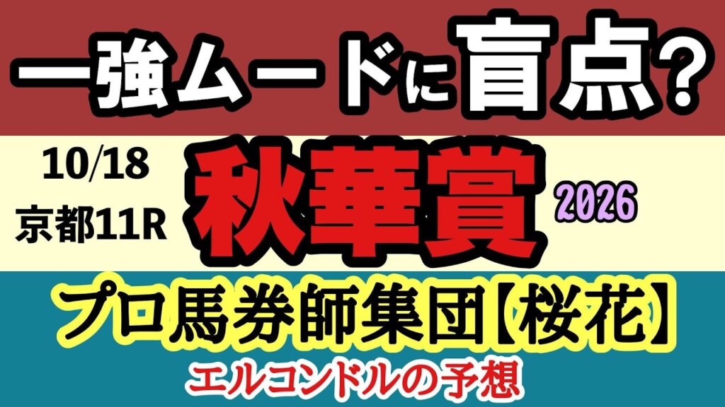 【秋華賞2026最終予想】モンローウォーク一強か？本命・穴馬・逆転候補を京都芝2000mの枠順・馬場・展開から徹底分析！