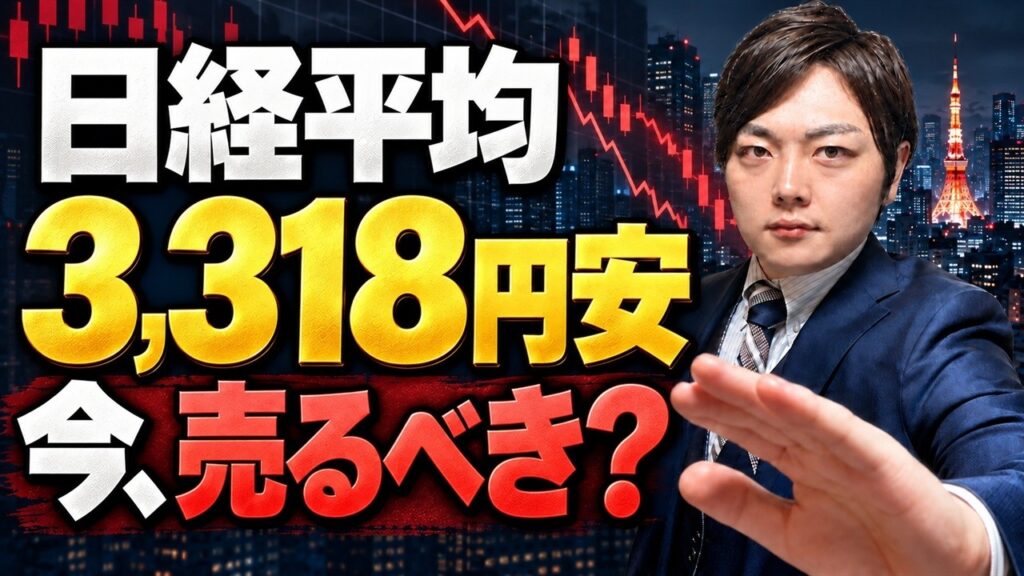 【日経平均3318円安】歴代3番目の下げ幅 50代以上は今売るべき？今週の株価材料と投資戦略