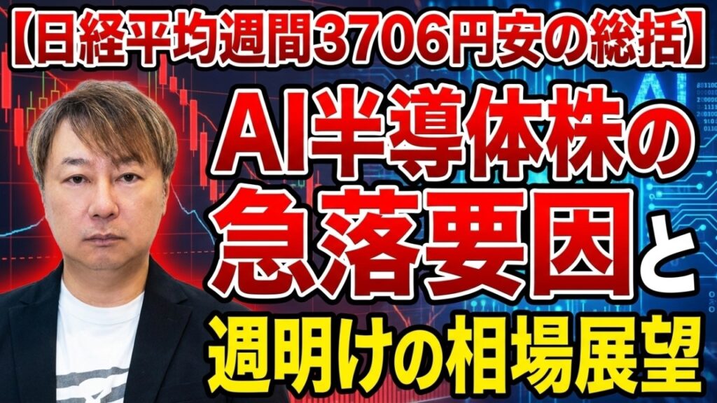 【日経平均週間3706円暴落】時間外6万3446円へ急降下！月曜朝に追証売り連鎖で6万円割れの危機！？