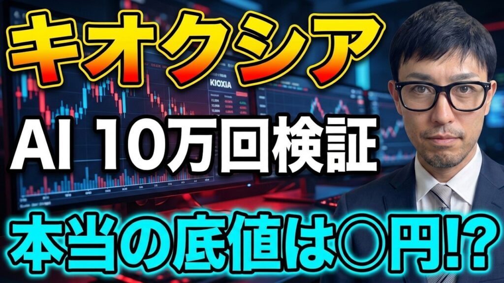【底打ち確率分析】キオクシアの株価をAIで徹底分析!衝撃の分析データを公開!! 【底打ち確率分析】キオクシアの株価をAIで徹底分析!衝撃の分析データを公開!!