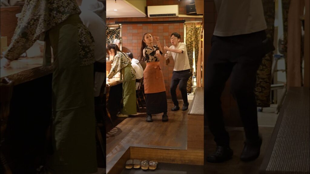 居酒屋でガチの放送事故 #闪身步 #闪身步ダンス