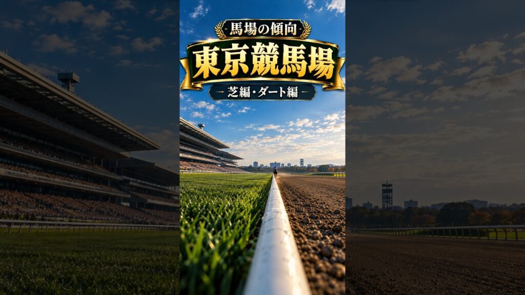【東京競馬場の馬場傾向】芝はいつも並み / ダートはいつも並み #東京競馬場 #競馬