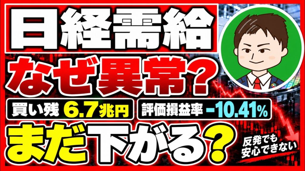 【日経平均に異変】底打ち?安心できない理由…信用買い残6.7兆円と急落の正体 【日経平均に異変】底打ち?安心できない理由…信用買い残6.7兆円と急落の正体