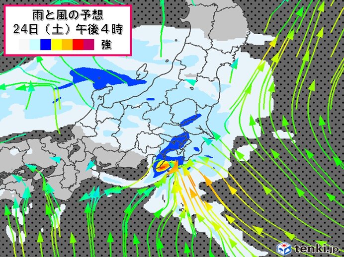 鑑賞ポイント①天気 午後は本降りの雨も