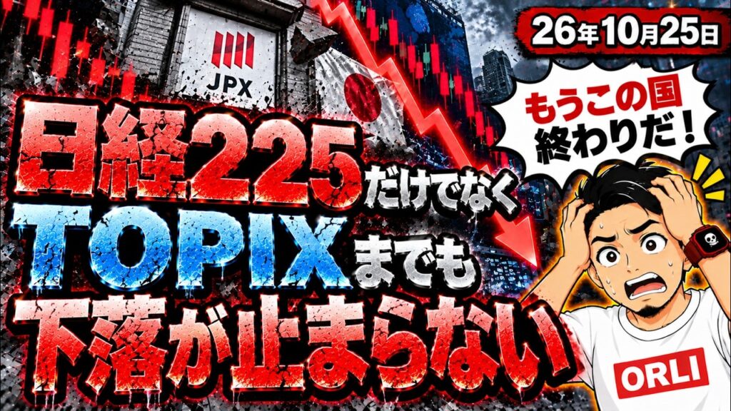 日経平均株価だけでなくTOPIXまでも下落！来週の価格予想