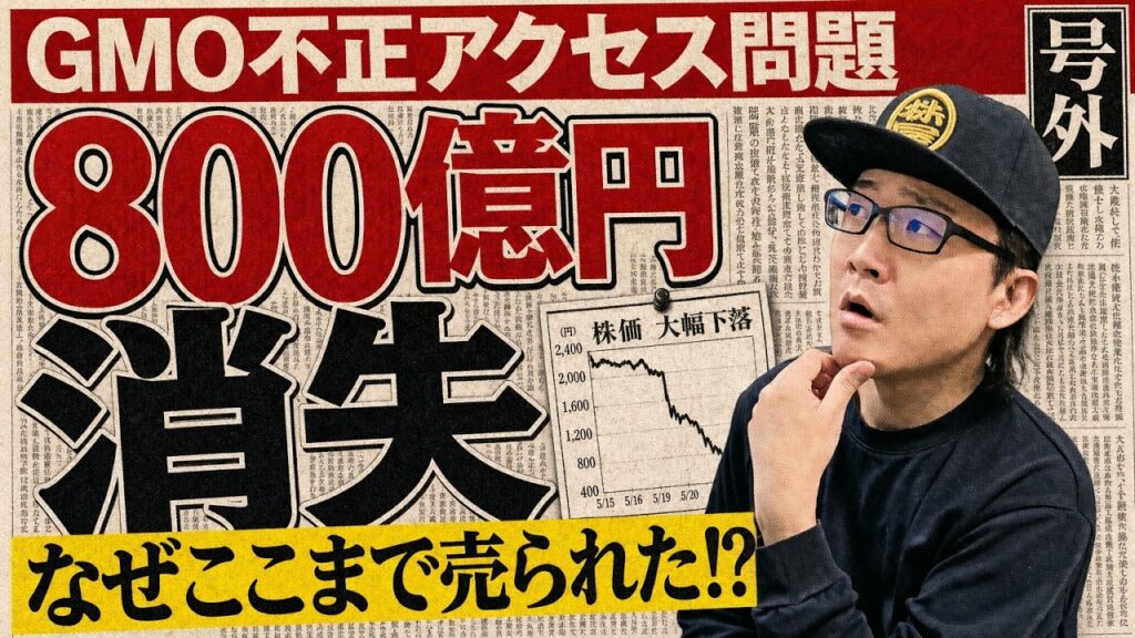 GMO不正アクセス問題、株価はなぜここまで売られたのか【800億円消失】 GMO不正アクセス問題、株価はなぜここまで売られたのか【800億円消失】