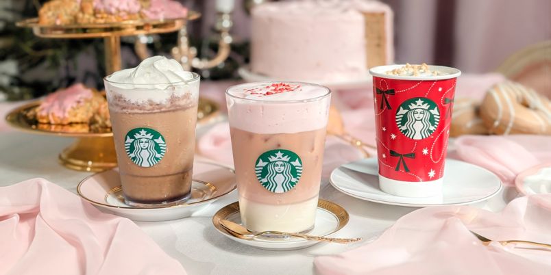 【スタバ新作・2026】今年のホリデーは紅茶で乾杯♪「アールグレイ チョコレート フラペチーノ®」はじめ、「Let's par-TEA!」新作6種を全部味わって実食レポート｜るるぶ&more.