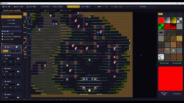 Juggernaut向けMAPをカスタマイズするAsset Maker Proの編集画面