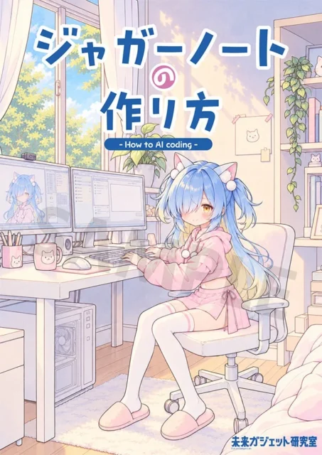 HOW TO本「ジャガーノートの作り方 -How to AI coding-」の表紙イラスト