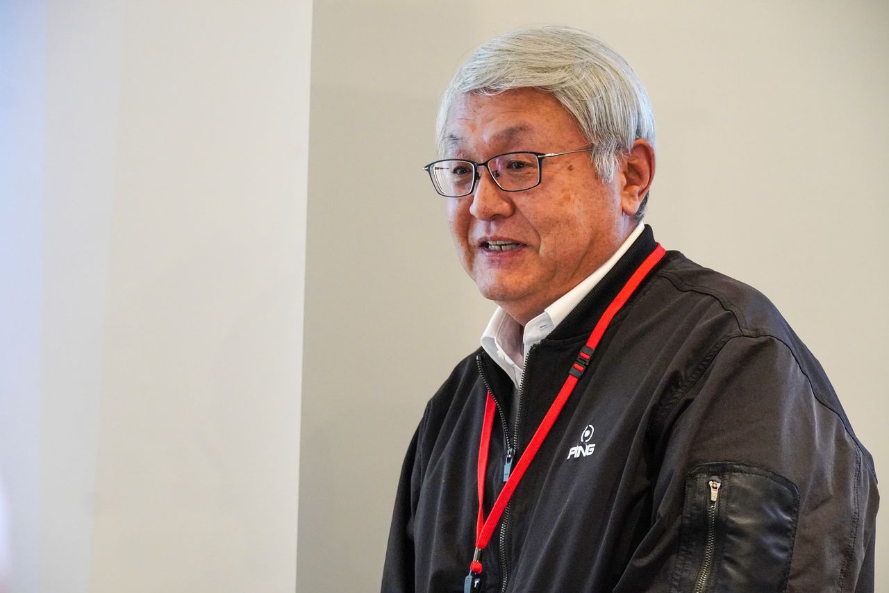 魚問屋・小野健商店の社長・小野寺健藏さん（筆者撮影）