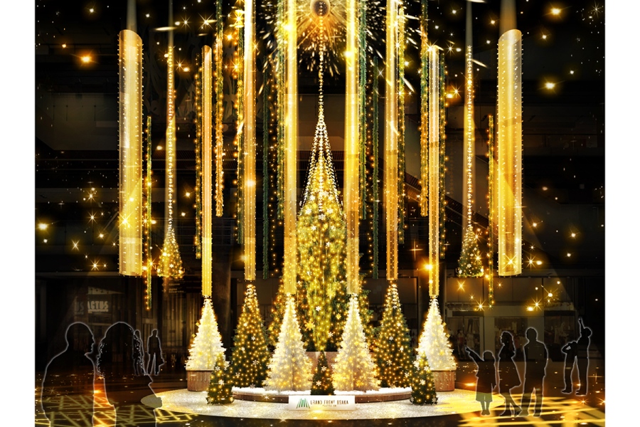 メインクリスマスツリー「Evergreen Forest Tree」ライティングショー実施（イメージ）