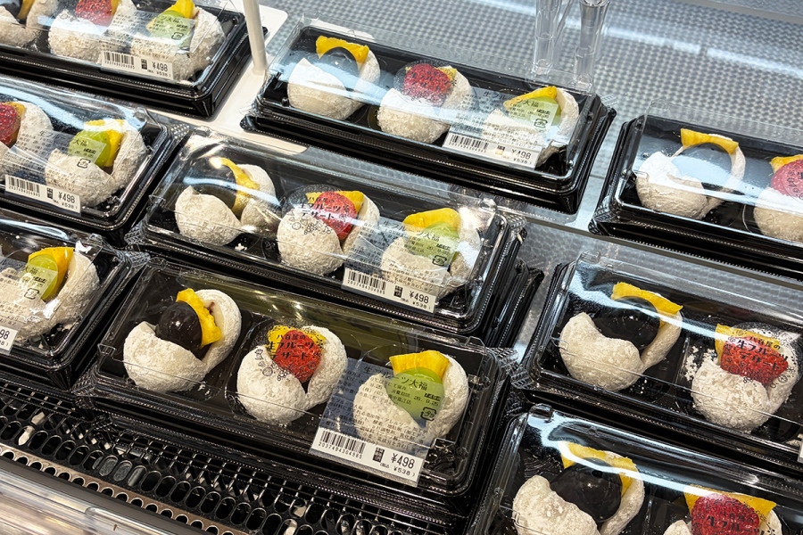 新商品の生フルーツ大福（3個入り538円、Lmaga.jp撮影）